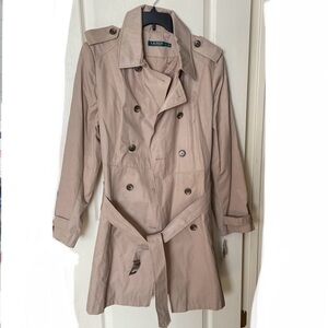 Ralph Lauren Tan Belted Trench Coat XXL